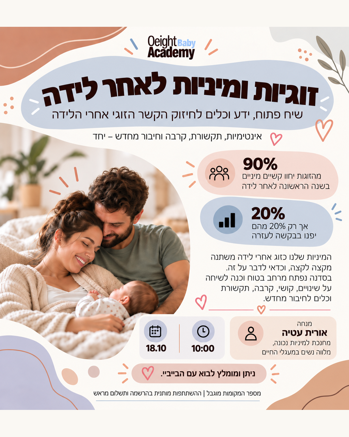 זוגיות ומיניות לאחר לידה 18.10